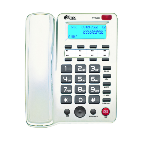 Купить Проводной телефон RITMIX RT-550 white